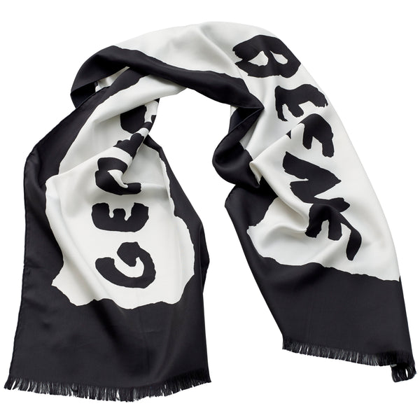 Geoffrey Beene - Silk Twill Logo Scarf